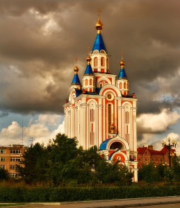 Re-built Russian Orthodox Cathedral; Khabarovsk, Russian Federation
