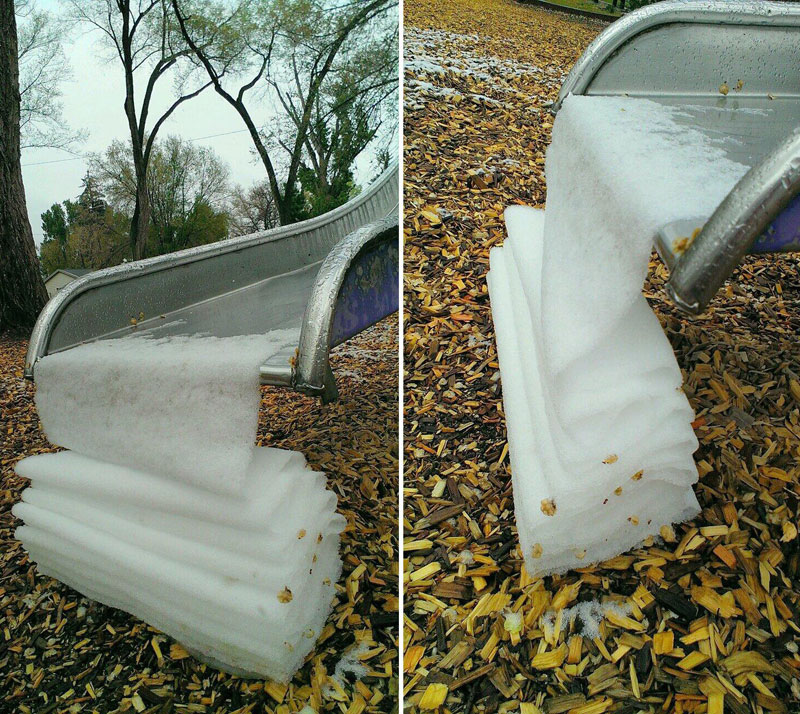 snow-folds-over-itself-at-bottom-of-slide-colorado