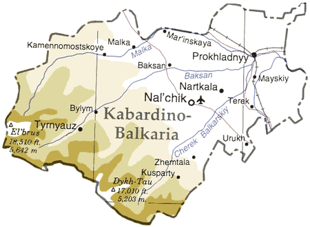 Kabardino-balkaria_map